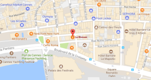 Plan accès privatisation bar à Cannes